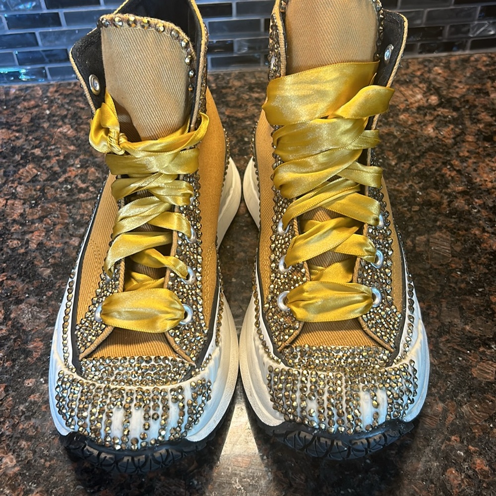 Converse Chuck 70 At-Cx Hi Honey Custom Bling Siz… - image 7